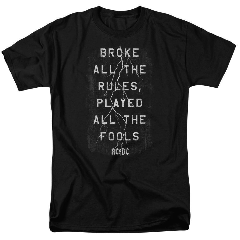 Acdc Struck Adult 181 T Shirt Black